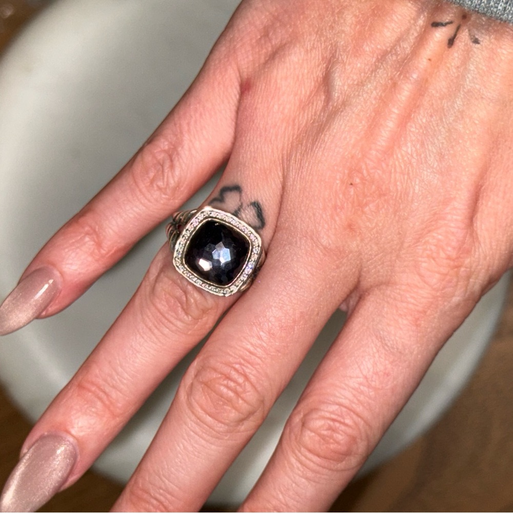 David Yurman Albion 11mm ring BLACK ORCHID - Picture 7 of 8